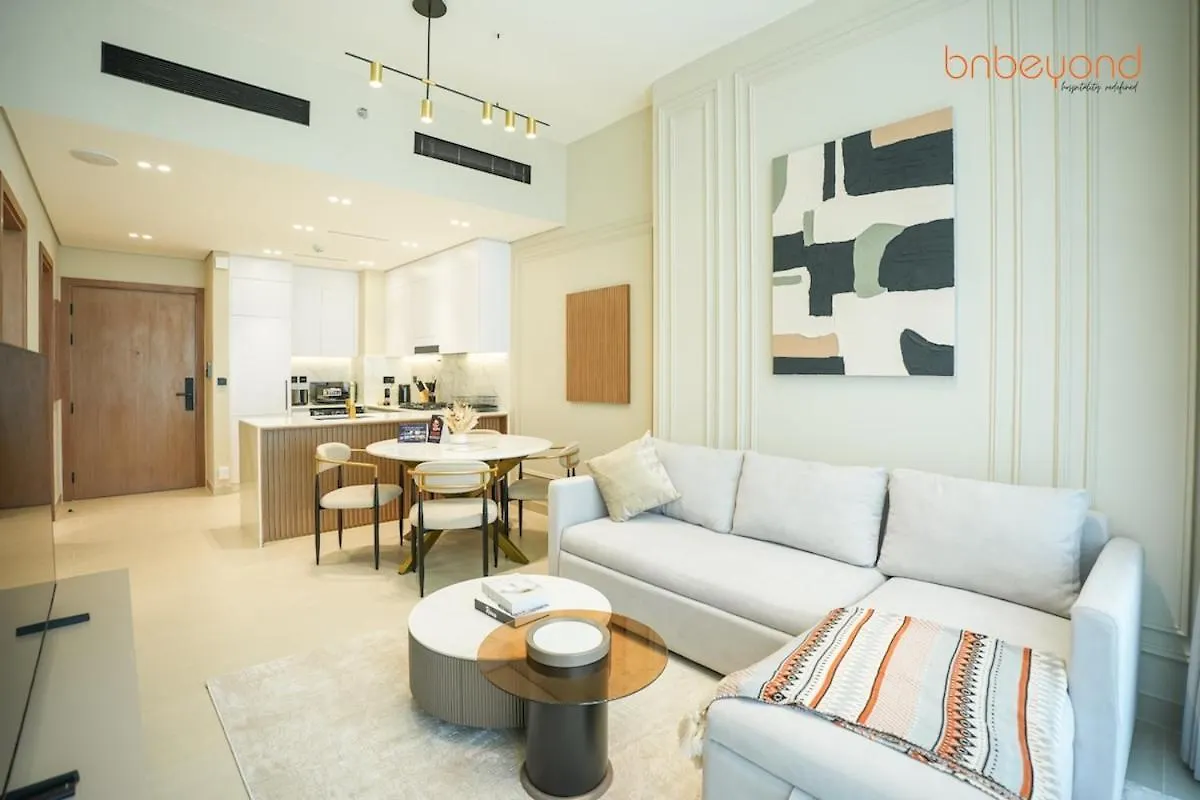 Bnbeyond'S Chic Urban Retreat With Upscale 1Br Dubai Apartment